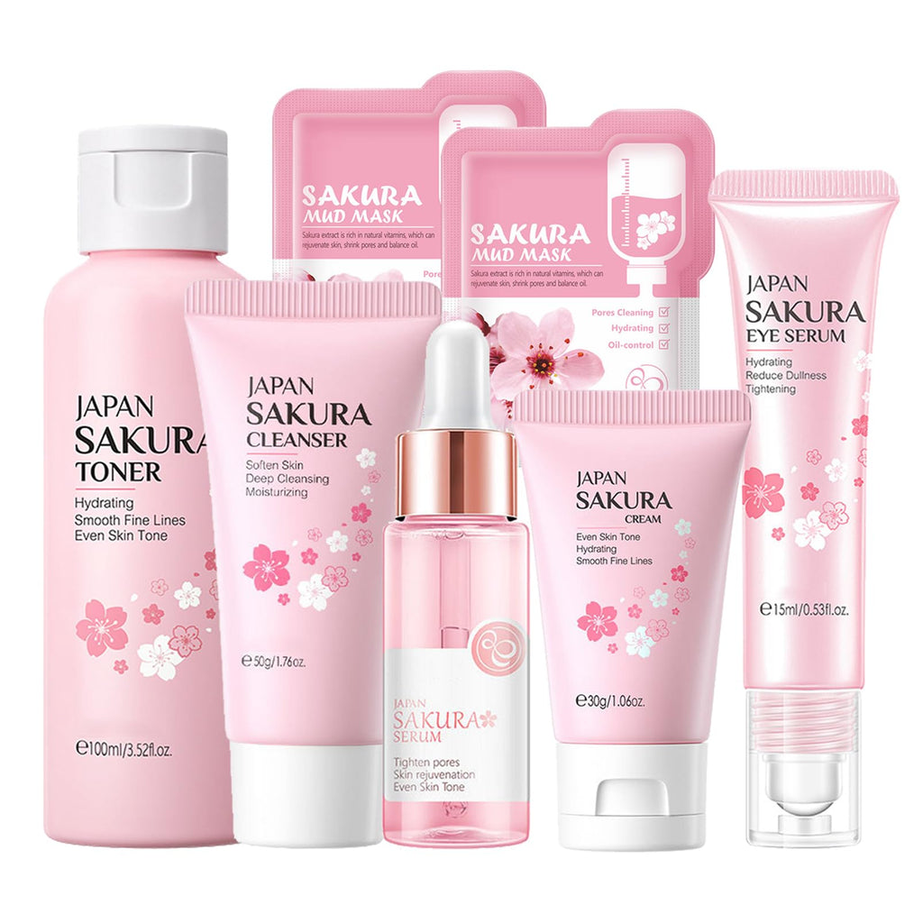 Sakura 7-Piece Skincare Set