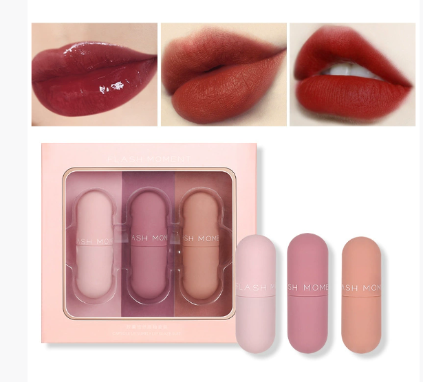 3-Piece Matte Lip Gloss Set