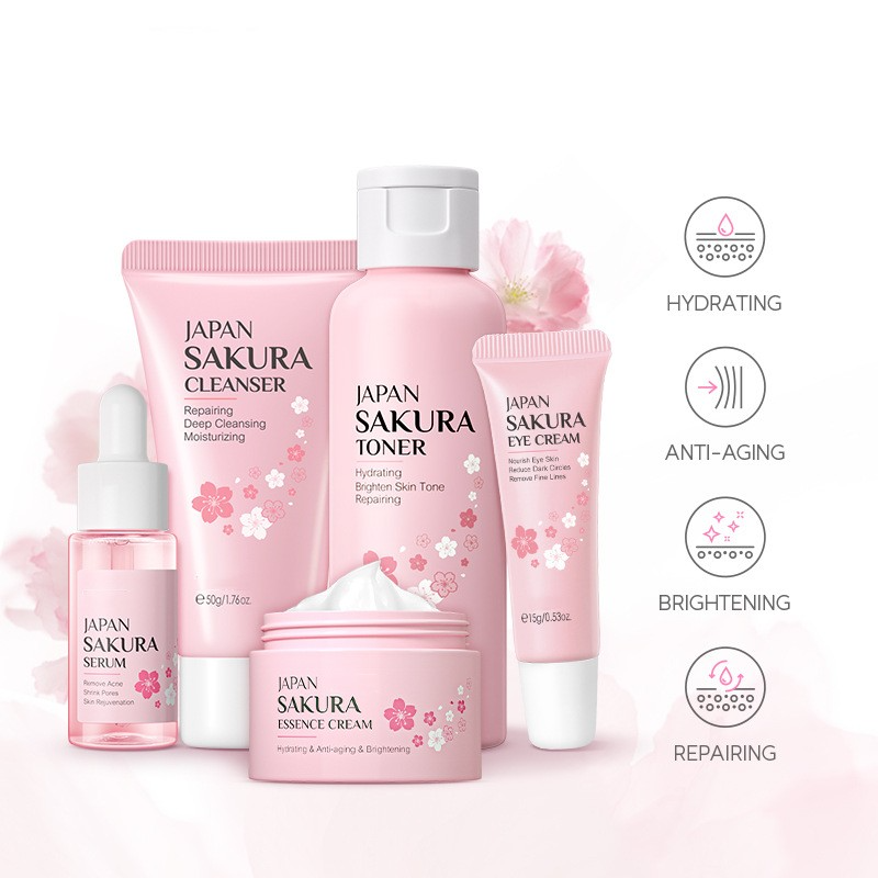 Sakura 5-Piece Skincare Kit